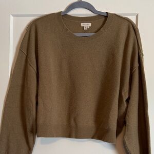 Pilcro Moss Green Cashmere Sweater